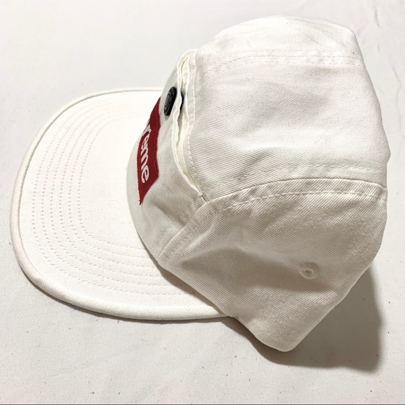 SUPREME White Snap Button Pocket Camp Cap - Picture 3 of 5